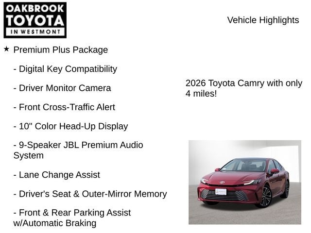 2026 Toyota Camry XLE AWD