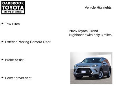 2026 Toyota Grand Highlander XLE