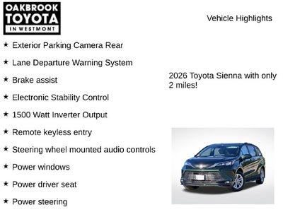 2026 Toyota Sienna XLE