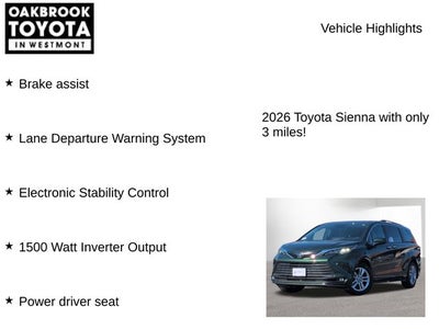 2026 Toyota Sienna XLE