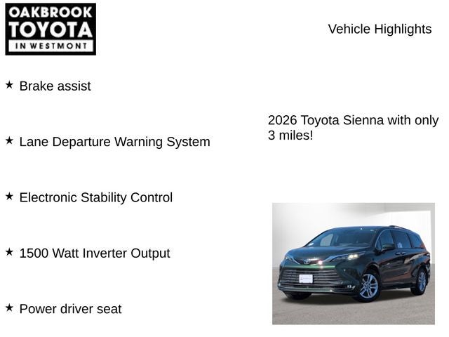 2026 Toyota Sienna XLE