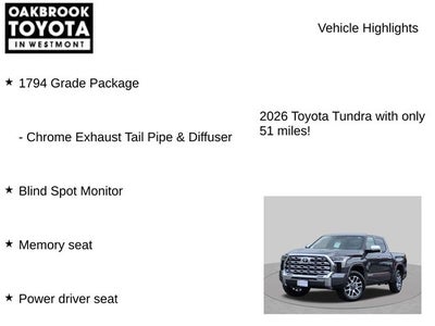 2026 Toyota Tundra 1794 Edition