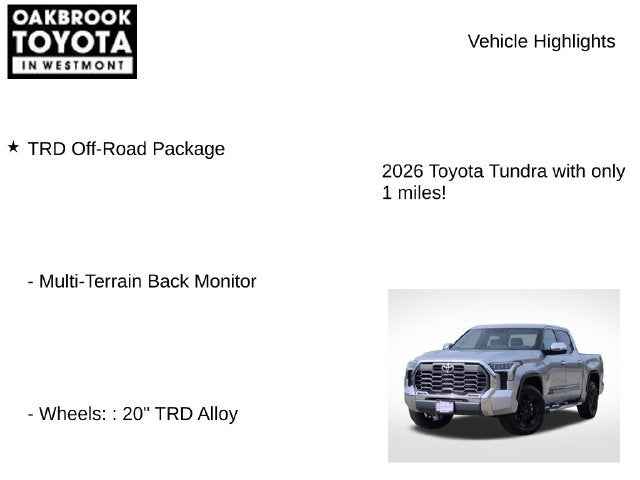 2026 Toyota Tundra 1794 Edition