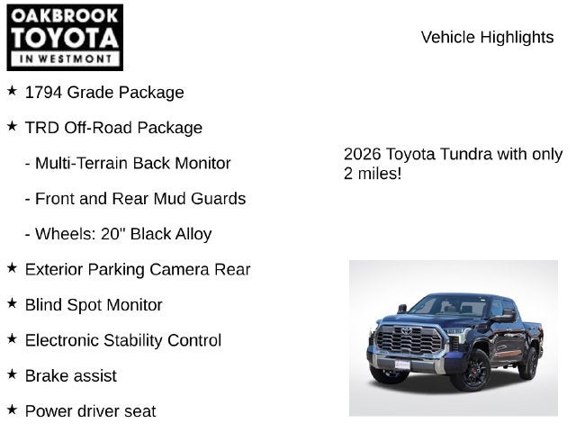 2026 Toyota Tundra i-FORCE MAX Tundra 1794 Edition