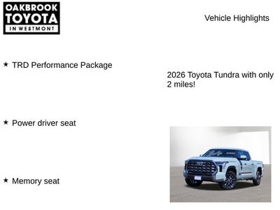 2026 Toyota Tundra Platinum
