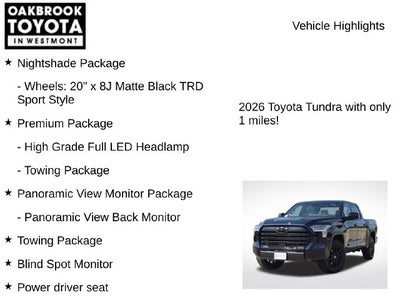 2026 Toyota Tundra Limited