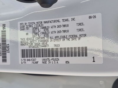 2026 Toyota Tundra SR5