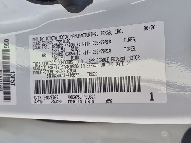2026 Toyota Tundra SR5