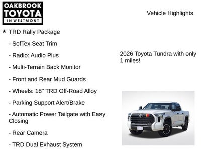 2026 Toyota Tundra SR5