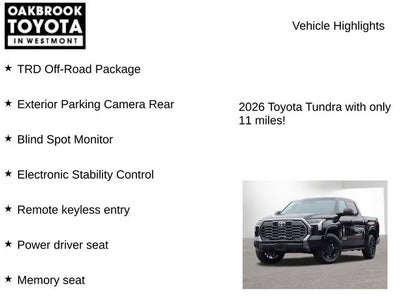2026 Toyota Tundra Platinum