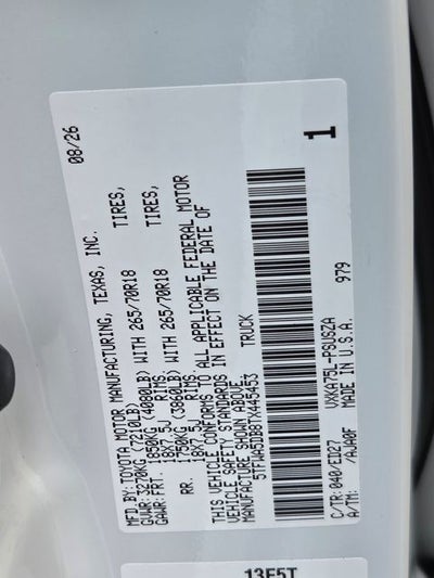 2026 Toyota Tundra SR5