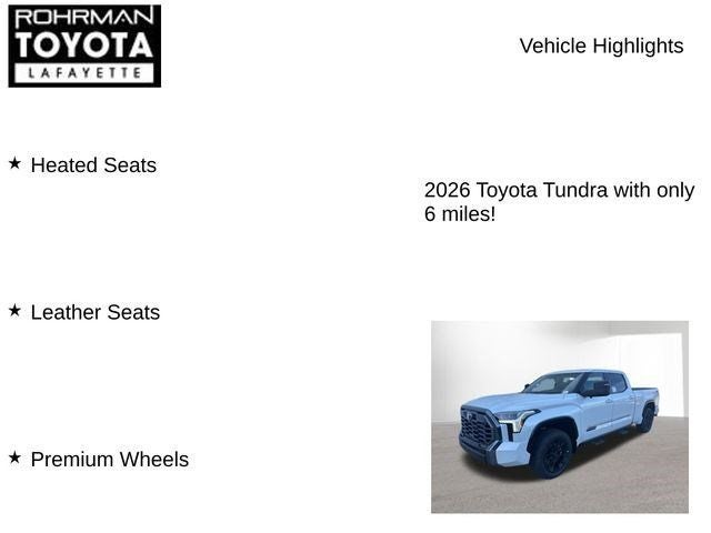 2026 Toyota Tundra Platinum