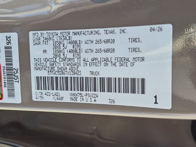 2026 Toyota Tundra i-FORCE MAX Tundra Platinum