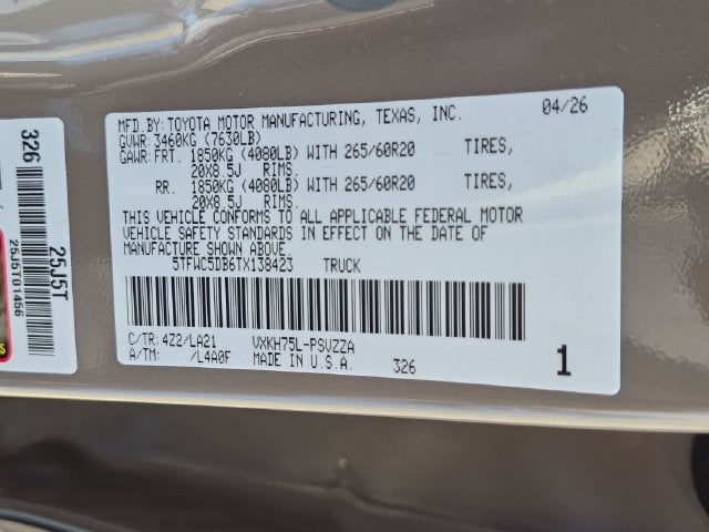 2026 Toyota Tundra i-FORCE MAX Tundra Platinum