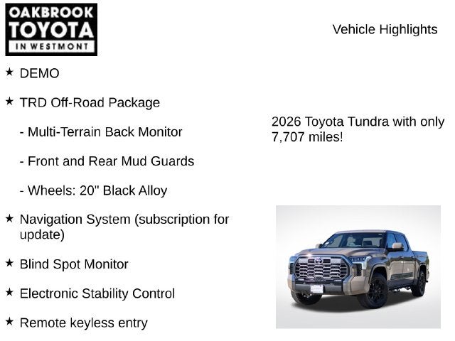 2026 Toyota Tundra i-FORCE MAX Tundra Platinum