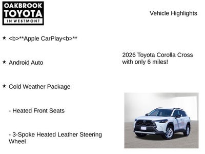 2026 Toyota Corolla Cross LE