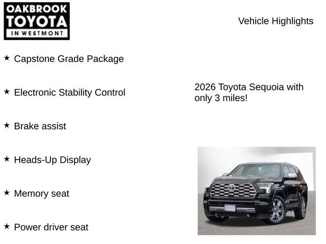 2026 Toyota Sequoia Capstone