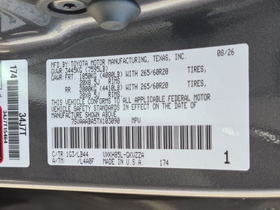 2026 Toyota Sequoia 1794 Edition