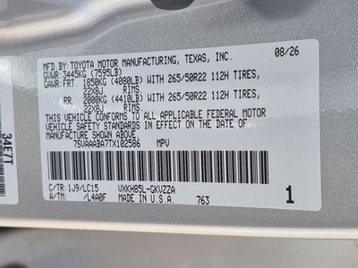 2026 Toyota Sequoia Capstone