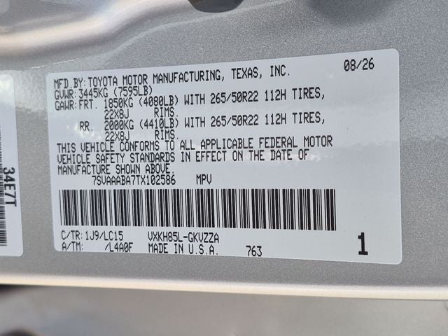 2026 Toyota Sequoia Capstone