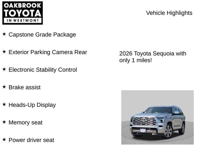 2026 Toyota Sequoia Capstone