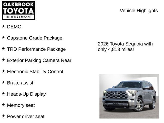2026 Toyota Sequoia Capstone