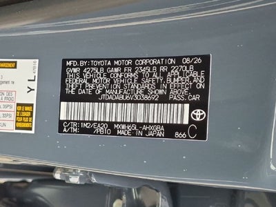 2027 Toyota Prius XLE AWD