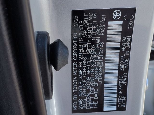 2026 Toyota Corolla Hybrid LE