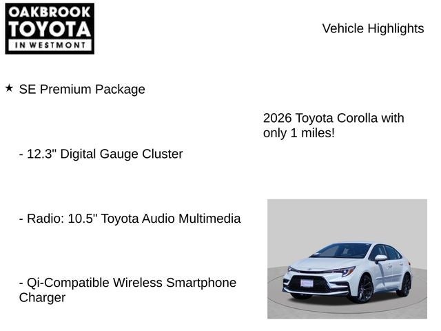 2026 Toyota Corolla Hybrid SE