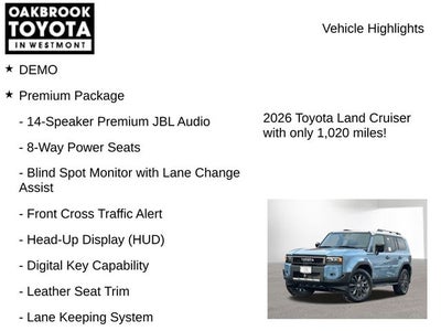 2026 Toyota Land Cruiser Base