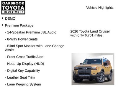 2026 Toyota Land Cruiser Base