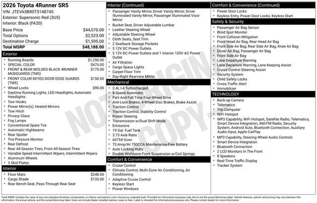 2026 Toyota 4Runner SR5