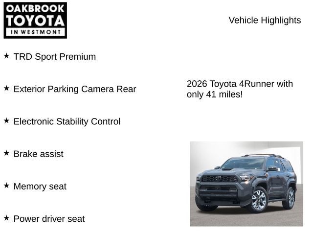 2026 Toyota 4Runner TRD Sport Premium