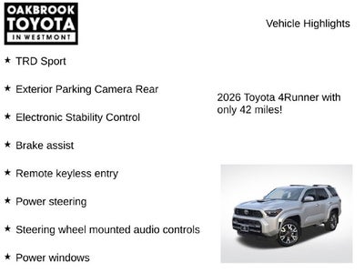 2026 Toyota 4Runner TRD Sport