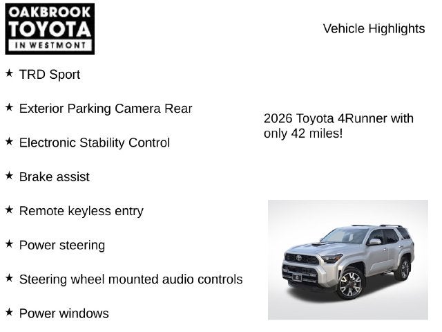 2026 Toyota 4Runner TRD Sport