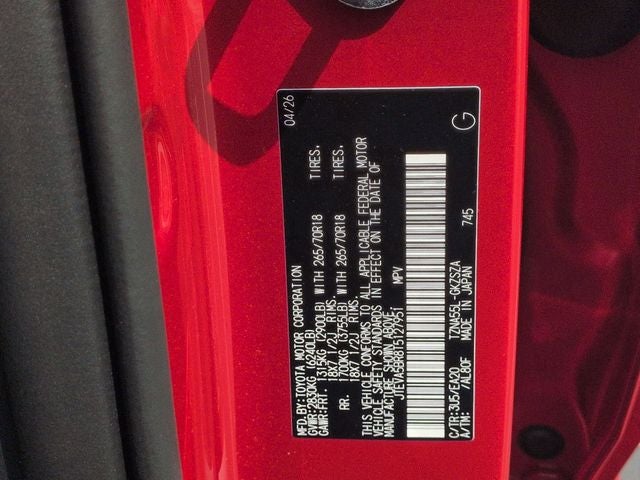 2026 Toyota 4Runner TRD Off-Road Premium