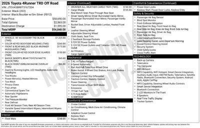 2026 Toyota 4Runner TRD Off-Road