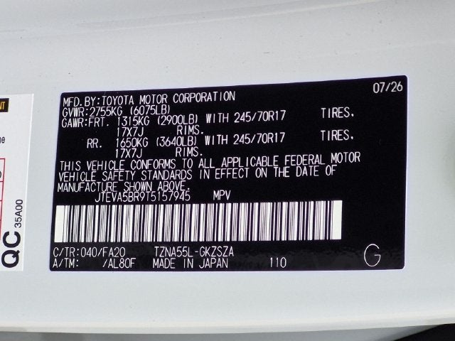 2026 Toyota 4Runner SR5
