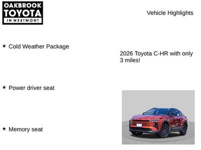 2026 Toyota C-HR XSE