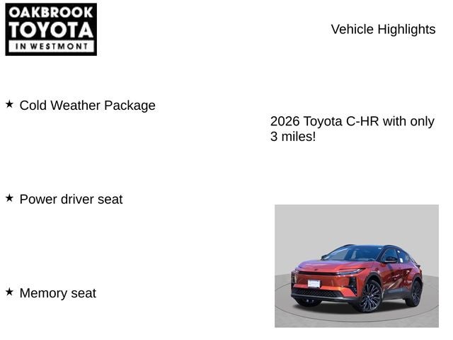 2026 Toyota C-HR XSE