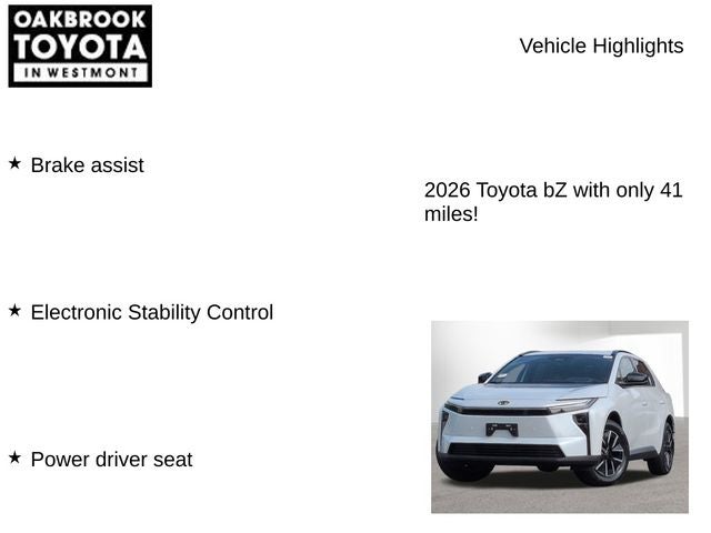 2026 Toyota bZ XLE