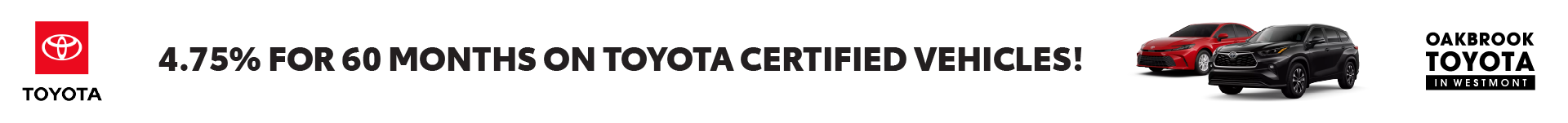 60 Months Toyota Certified