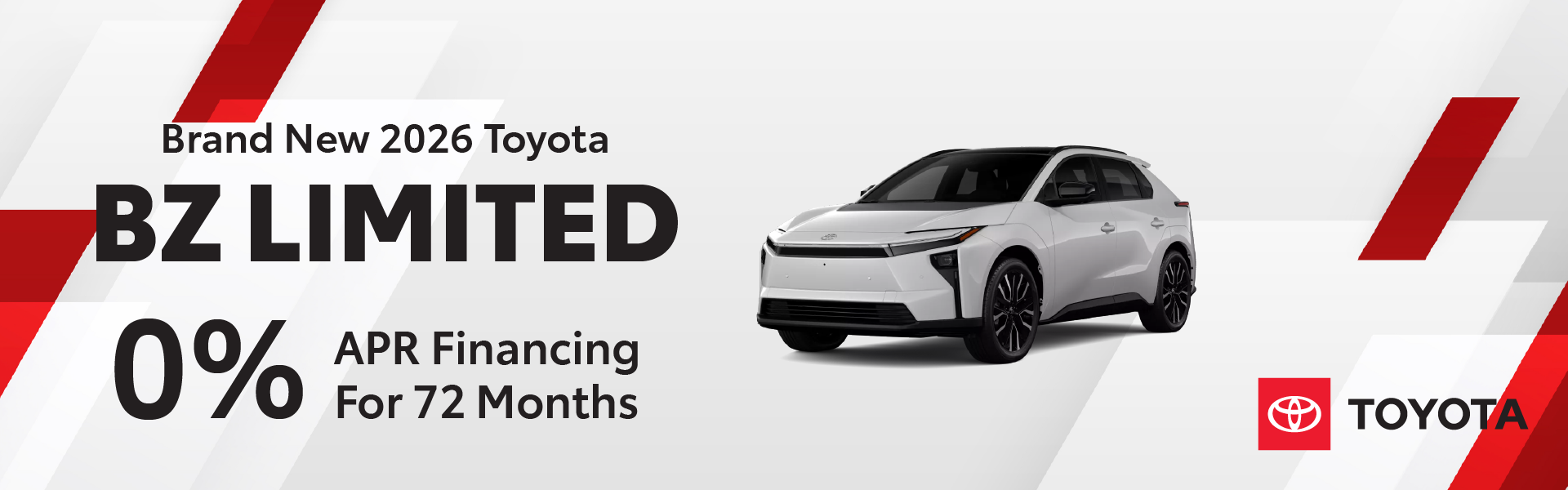 Brand New 2026 Toyota bZ Limited 0% APR for 72 Months