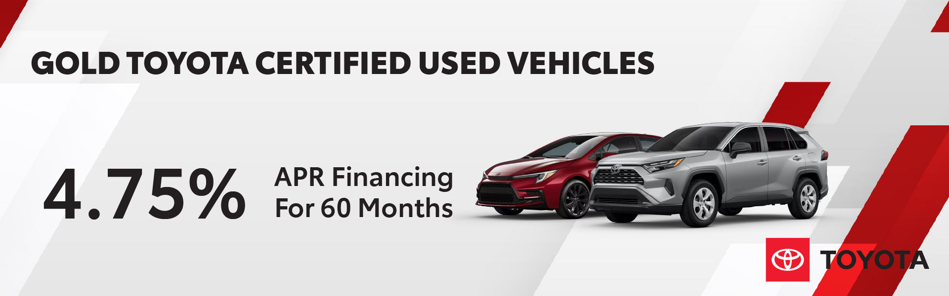 Gold Toyota Certified Used Vehicles
