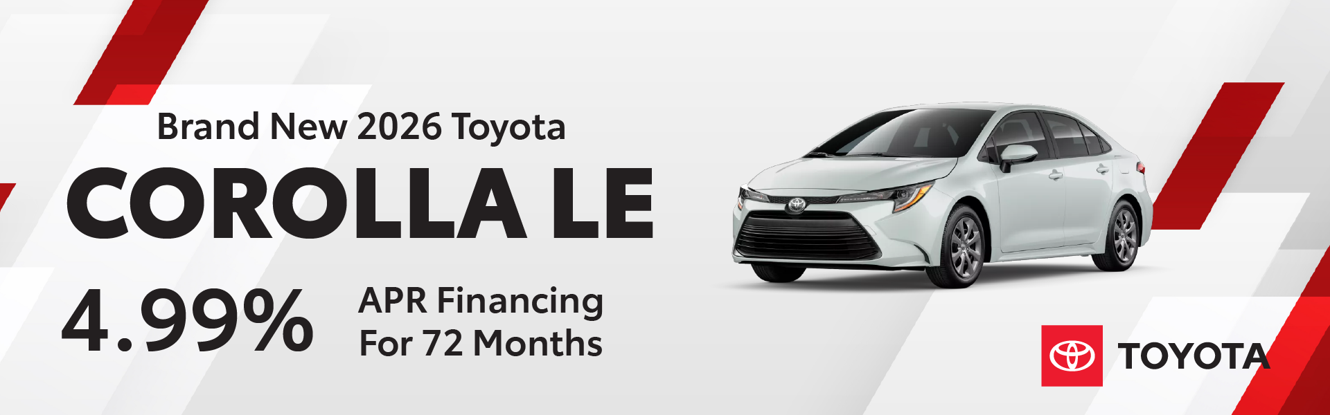 Brand New 2026 Toyota Corolla LE