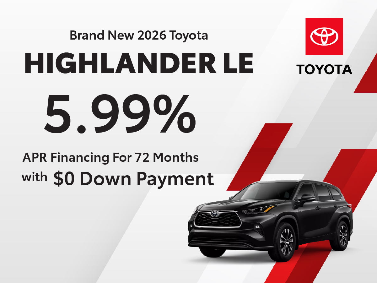 Brand New 2026 Toyota Highlander LE