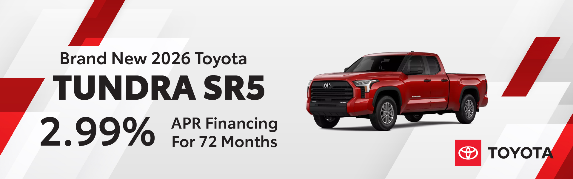 Brand New 2026 Toyota Tundra SR5