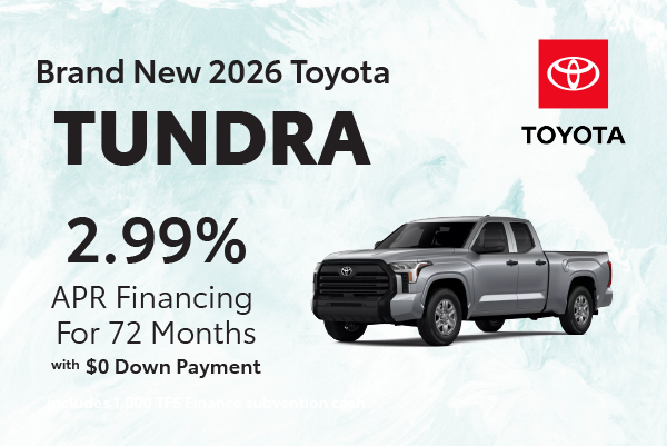 Brand New 2026 Toyota TUNDRA