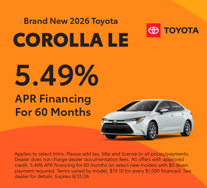 Brand New 2026 Toyota Corolla LE