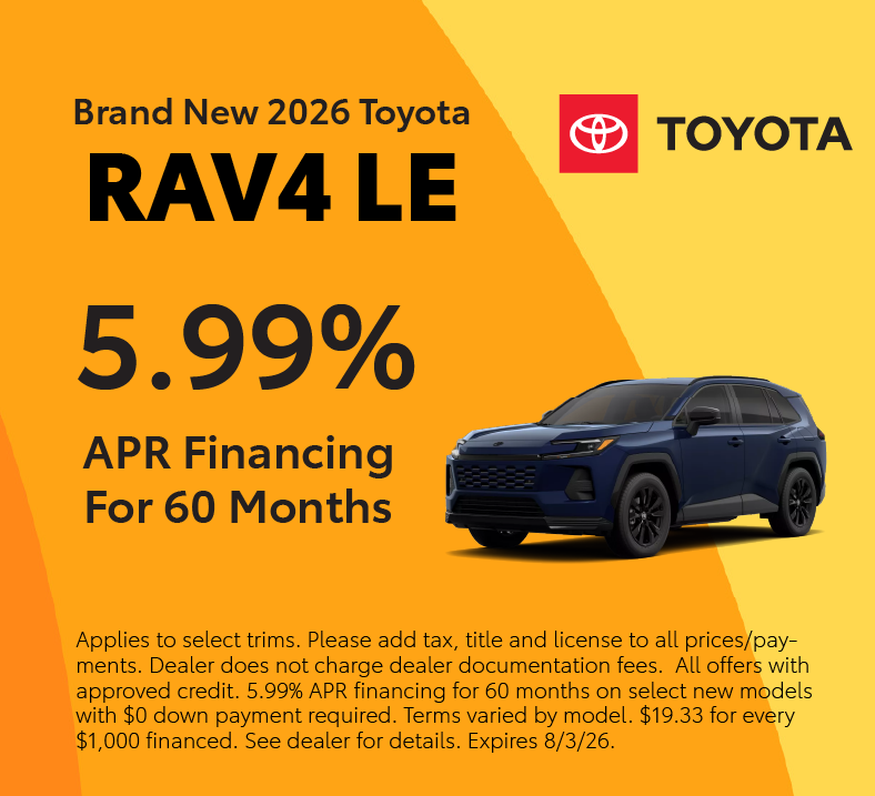 Brand New 2026 Toyota RAV4
